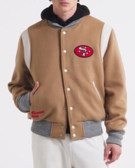 San Francisco 49ers Teddy Varsity Wool Jacket