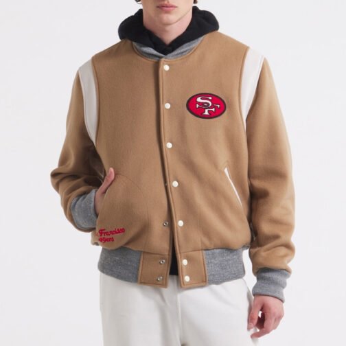 San Francisco 49ers Teddy Varsity Wool Jacket