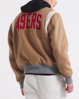 San Francisco 49ers Teddy Varsity Wool Jacket