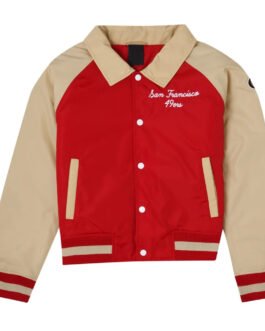 San Francisco 49ers Red and Beige Throwback Jacket