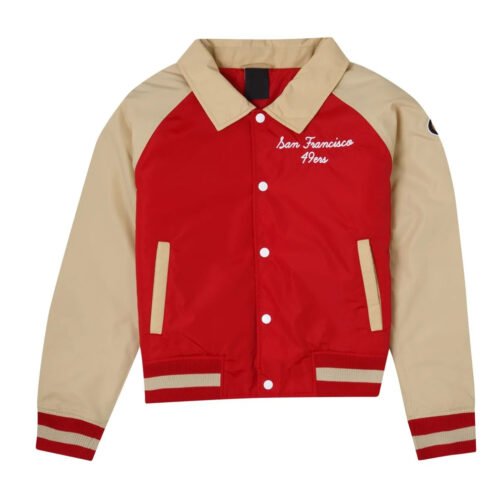 San Francisco 49ers Red and Beige Throwback Jacket