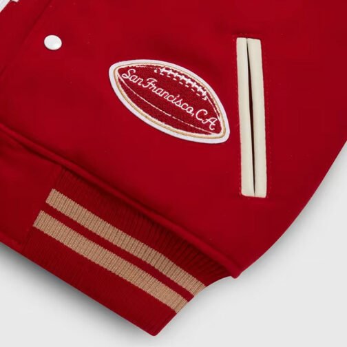 OVO San Francisco 49ers Varsity Jacket - Image 4