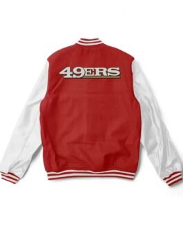 San Francisco 49ers Varsity Red/White Jacket