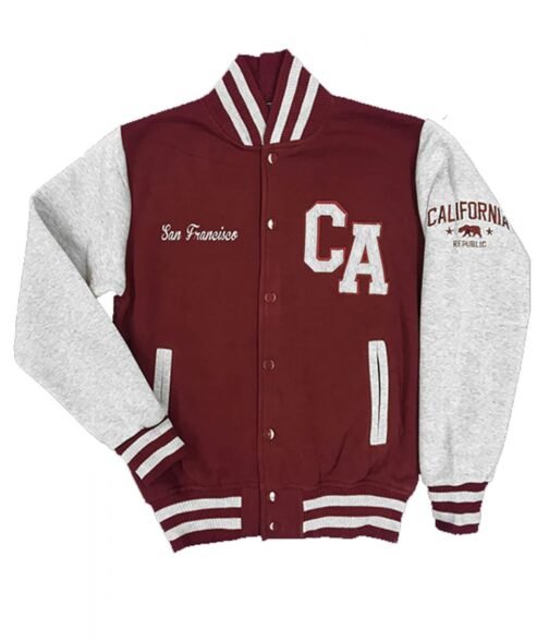 Varsity CA San Francisco Fleece Jacket - Image 2