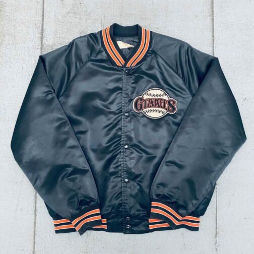 1990’s San Francisco Giants Spellout Navy Satin Jacket