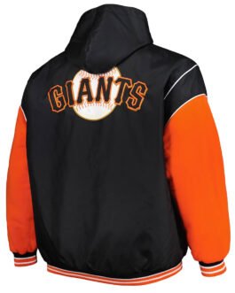 San Francisco Giants Black and Orange Hoodie Jacket