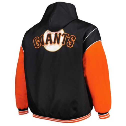 San Francisco Giants Black and Orange Hoodie Jacket - Image 2