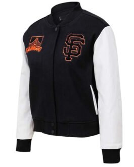 San Francisco Giants Varsity Black and White Jacket