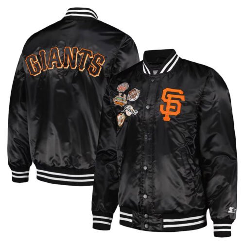 San Francisco Giants Black Patch Jacket - Image 3