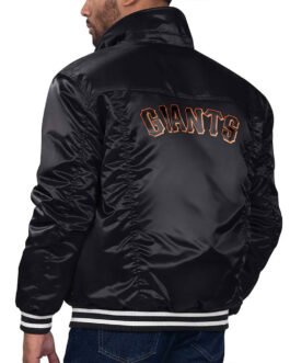 San Francisco Giants Black Silver Tab Trucker Jacket