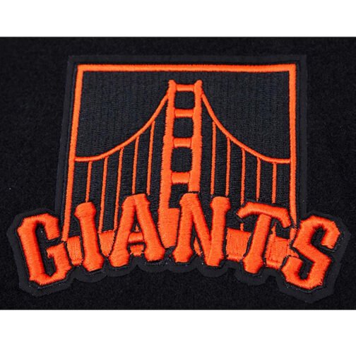 San Francisco Giants Black and White Varsity Jacket - Image 10