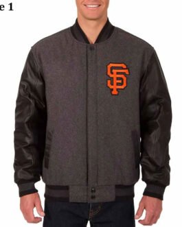 Charcoal/Black San Francisco Giants Varsity Jacket