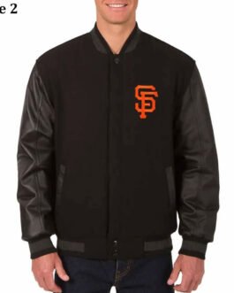 Charcoal/Black San Francisco Giants Varsity Jacket
