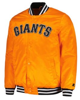 San Francisco Giants Cross Bronx Fashion Orange Jacket