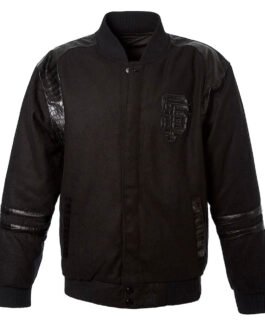 Alligator San Francisco Giants Logo Embroidered Black Wool Jacket