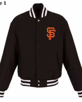 San Francisco Giants Varsity Black All-Wool Jacket