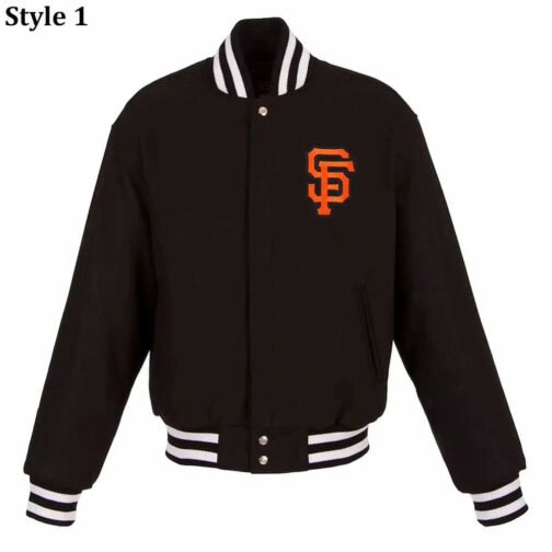 San Francisco Giants Varsity Black All-Wool Jacket