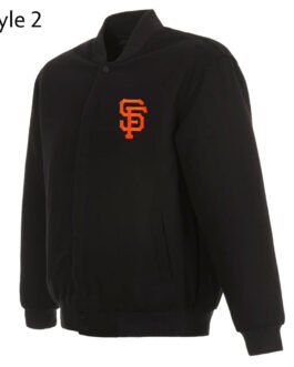 San Francisco Giants Varsity Black All-Wool Jacket