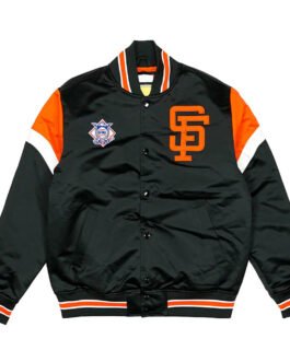 Home Game San Francisco Giants Black Satin Jacket