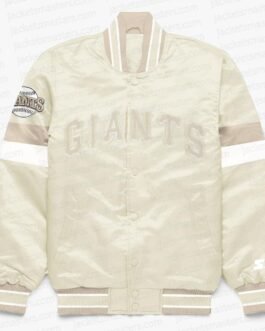 San Francisco Giants Home Game Pearl Varsity Satin Jacket