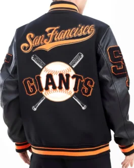 Varsity San Francisco Giants Mash Up Black Jacket