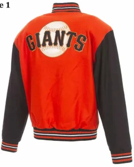 San Francisco Giants Varsity Orange/Black Wool Jacket