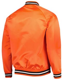 San Francisco Giants Orange Satin Raglan Full-Snap Jacket