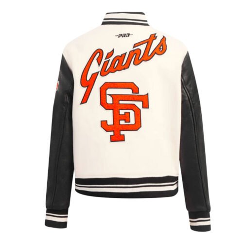 Retro Classic Rib San Francisco Giants Varsity Jacket - Image 3
