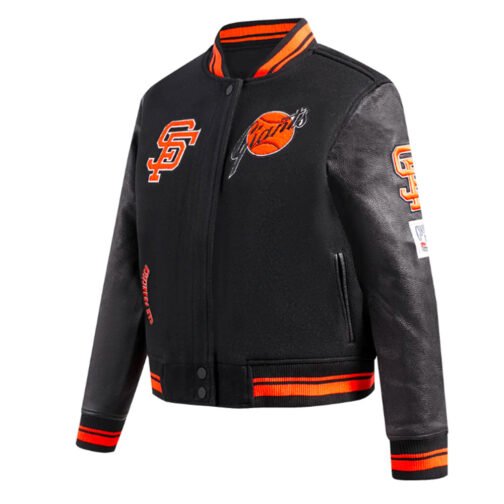 Retro Classic Rib San Francisco Giants Varsity Jacket - Image 6