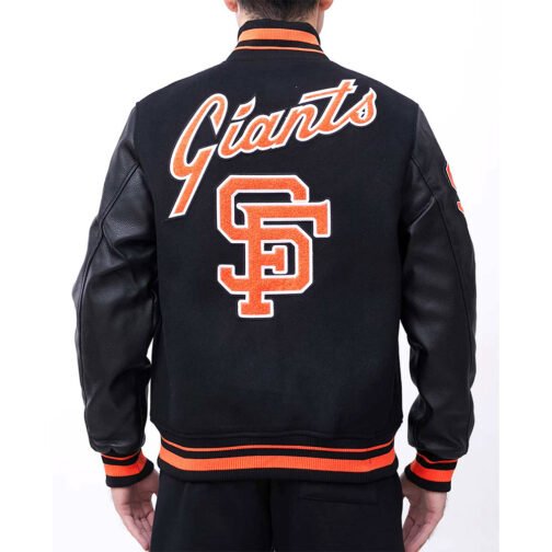San Francisco Giants Retro Classic Rib Varsity Jacket - Image 3
