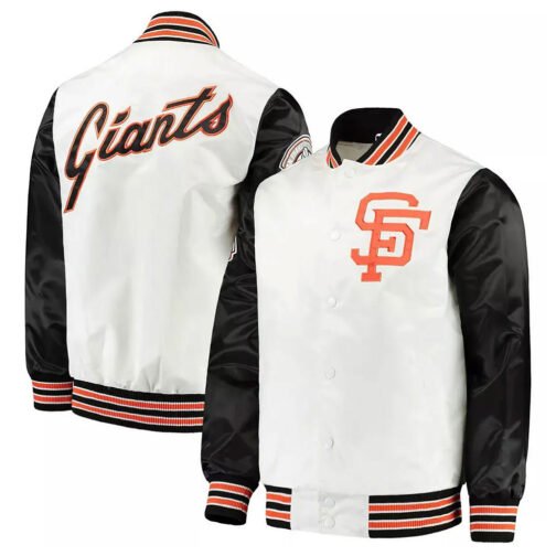 San Francisco Giants The Legend White and Black Jacket - Image 3