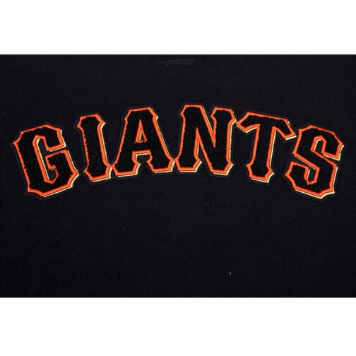 San Francisco Giants Varsity Black and White Jacket - Image 5