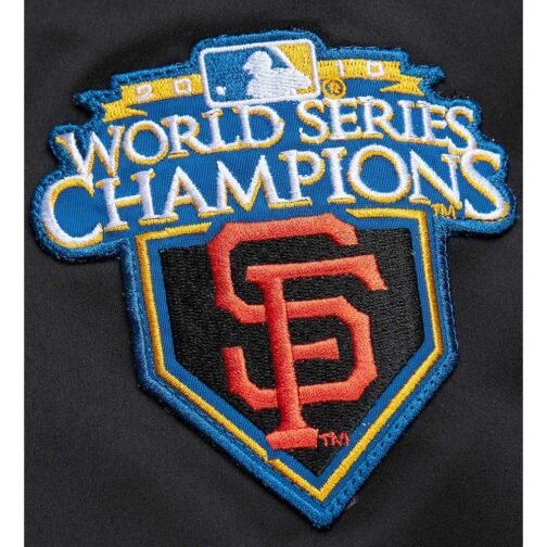 San Francisco Giants Vintage Logo Lightweight Satin Jacket - Image 3