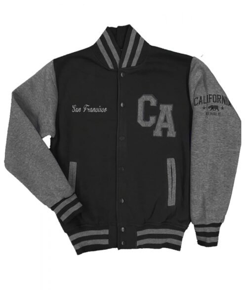 Varsity CA San Francisco Fleece Jacket - Image 4