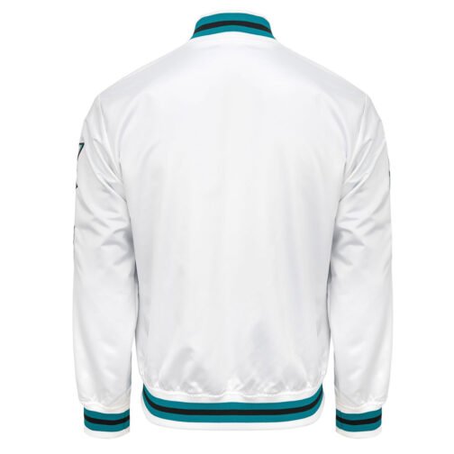 San Jose Sharks City Collection White Satin Jacket - Image 2