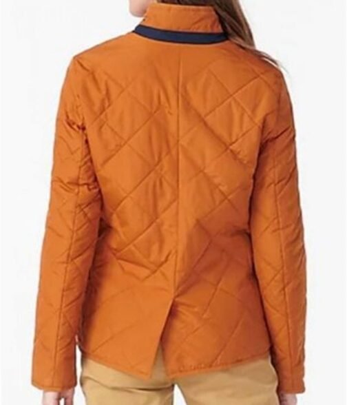 Jen Landon FBI Most Wanted Brown Quilted Jacket - Image 6