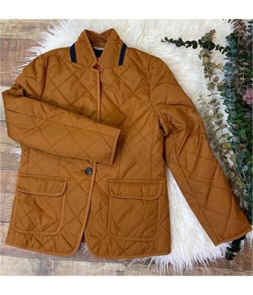 Jen Landon FBI Most Wanted Brown Quilted Jacket