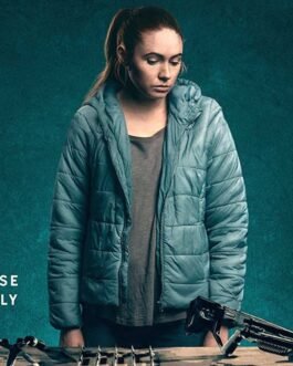 Dual Karen Gillan Puffer Blue Jacket