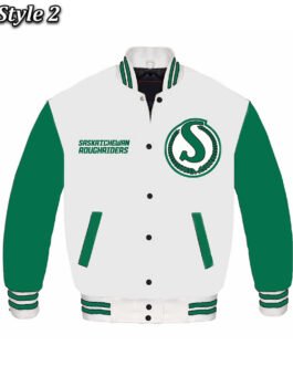 Saskatchewan Roughriders Varsity Wool/Leather Jacket
