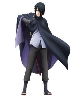 Sasuke Uchiha Boruto Wool Black Cape