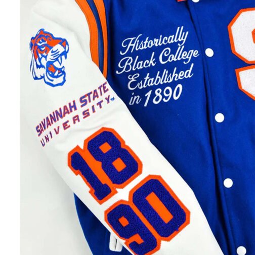 Savannah State University Motto 2.0 Letterman Jacket - Image 3