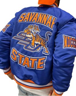 Savannah State University Royal Satin Jacket
