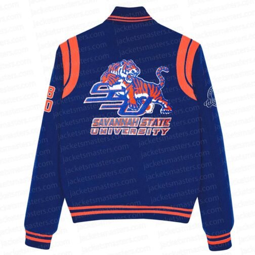 Savannah State University Varsity Wool Jacket - Image 2