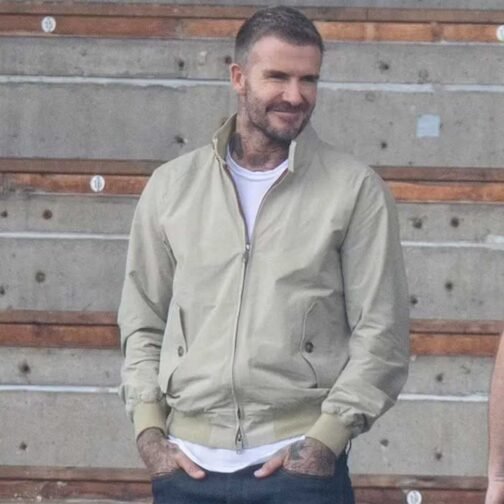 Save Our Squad David Beckham Bomber Jacket - Image 2