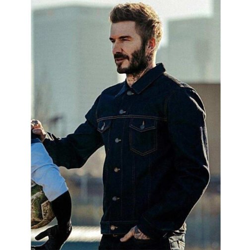 Save Our Squad David Beckham Denim Jacket - Image 2