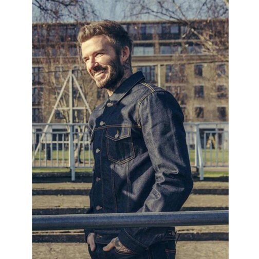 Save Our Squad David Beckham Denim Jacket - Image 8
