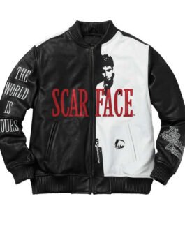 Scarface Tony Montana Bomber Leather Jacket