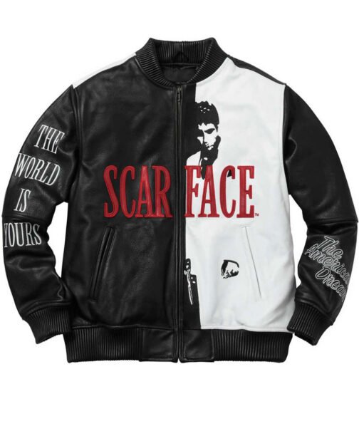 Scarface Tony Montana Bomber Leather Jacket