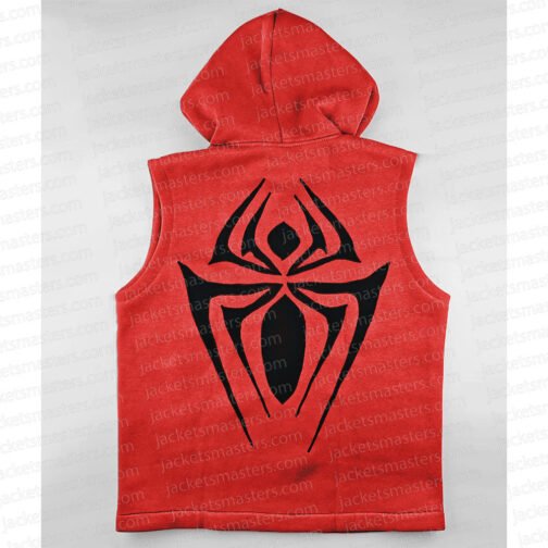 Ben Reilly Scarlet Spiderman Hooded Vest - Image 8