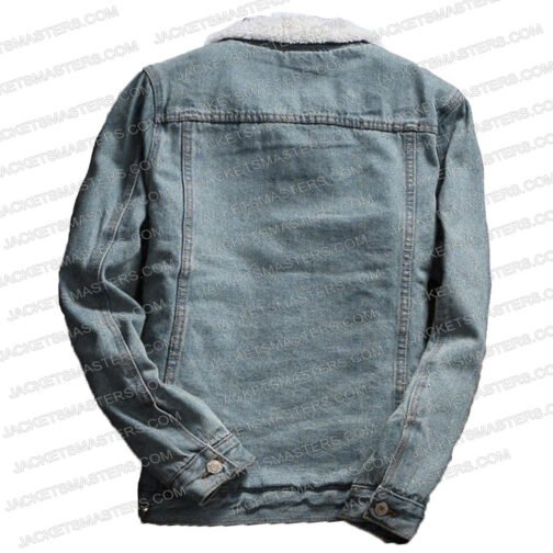 The Leftovers Kevin Garvey Denim Shearling Jacket - Image 3